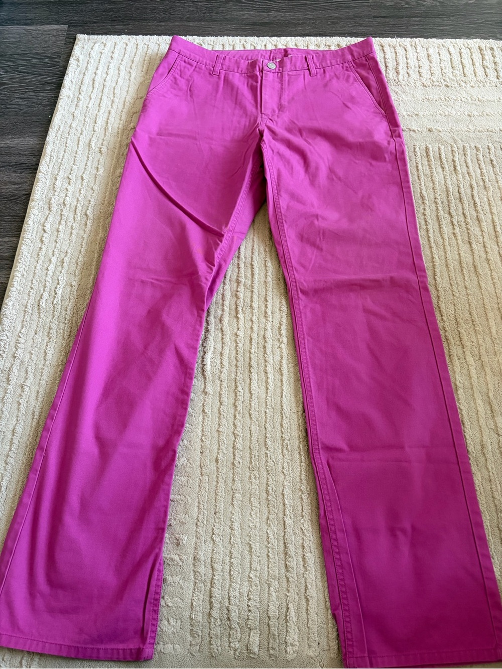 Bonobos Chino Golf Pants Mens 34x34 Pink Straight Leg Preppy Outdoors